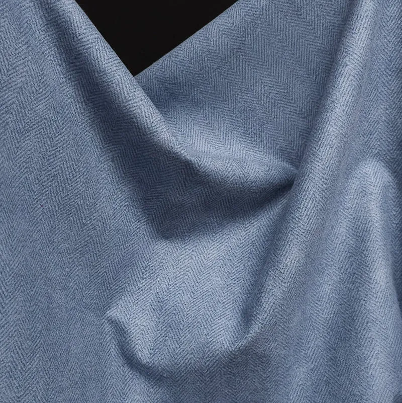 Flanelle Woolies | Par Maywood Studio | Motif chevrons | Bleu poudré