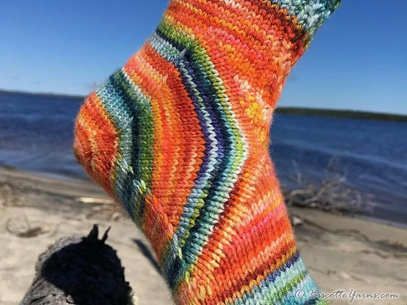 Socks by the Heel FREE socks pattern