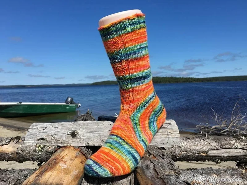 Socks by the Heel FREE socks pattern