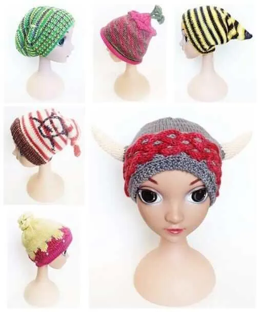 Rigolos - Hat patterns to knit for kits