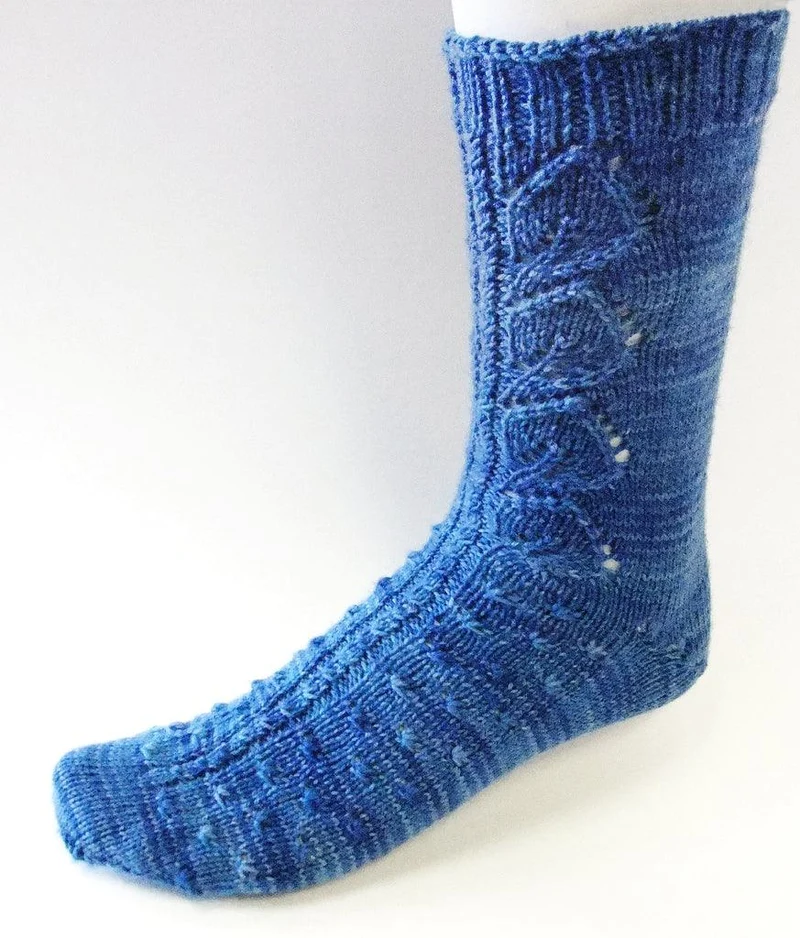 Printemps dans le vent Free Sock Pattern
