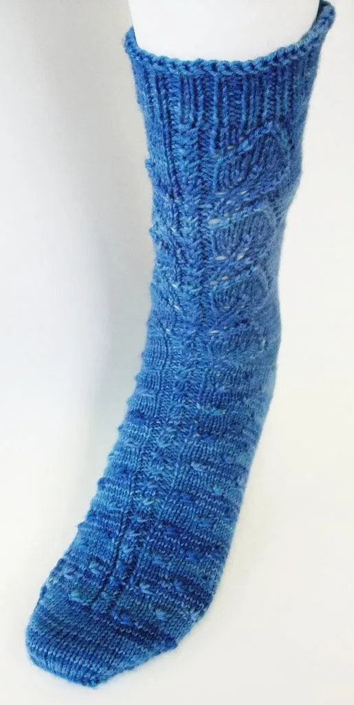 Printemps dans le vent Free Sock Pattern