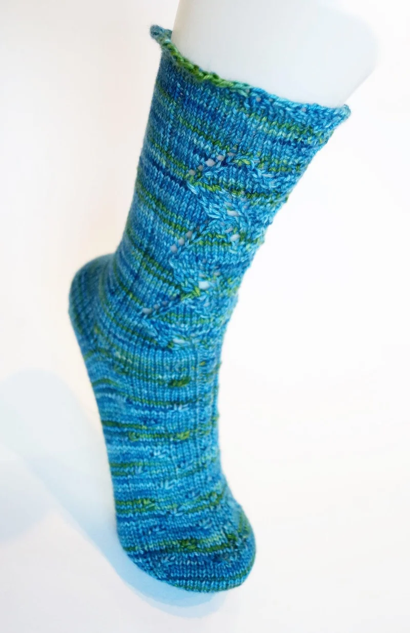Printemps dans le vent Free Sock Pattern