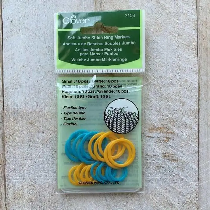 Clover circular stitch markers (jumbo)