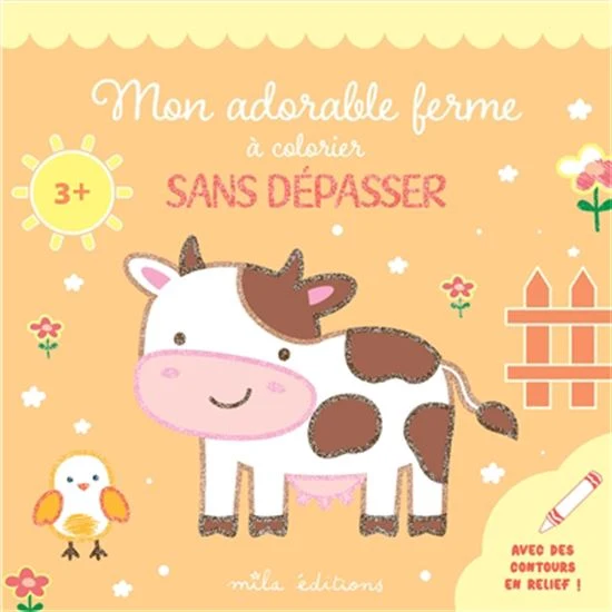 Mon adorable ferme à colorier sans dépasser