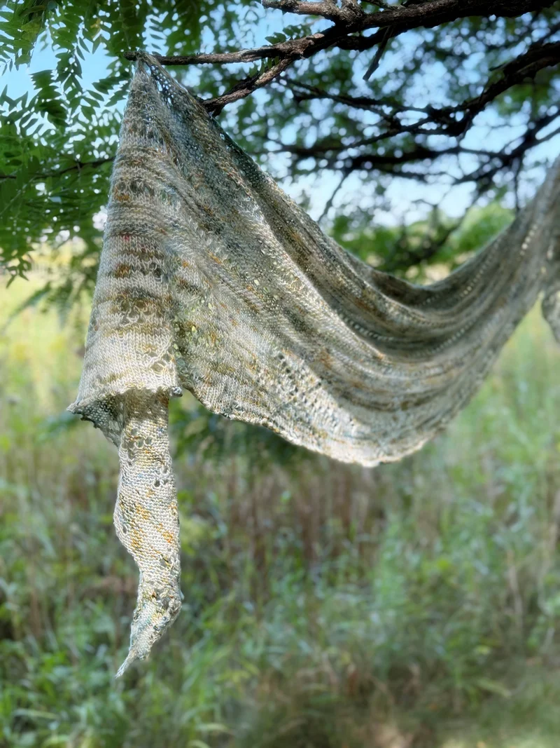 Brise Boréale Shawl | Free Knitting pattern and Optional Kits
