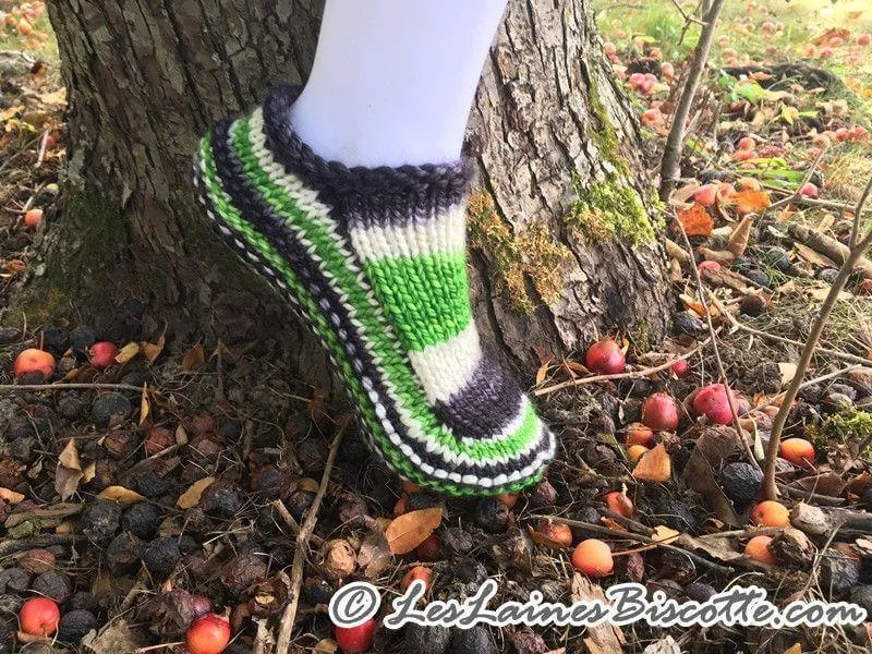 Knitting pattern - New Biscotte's Slippers