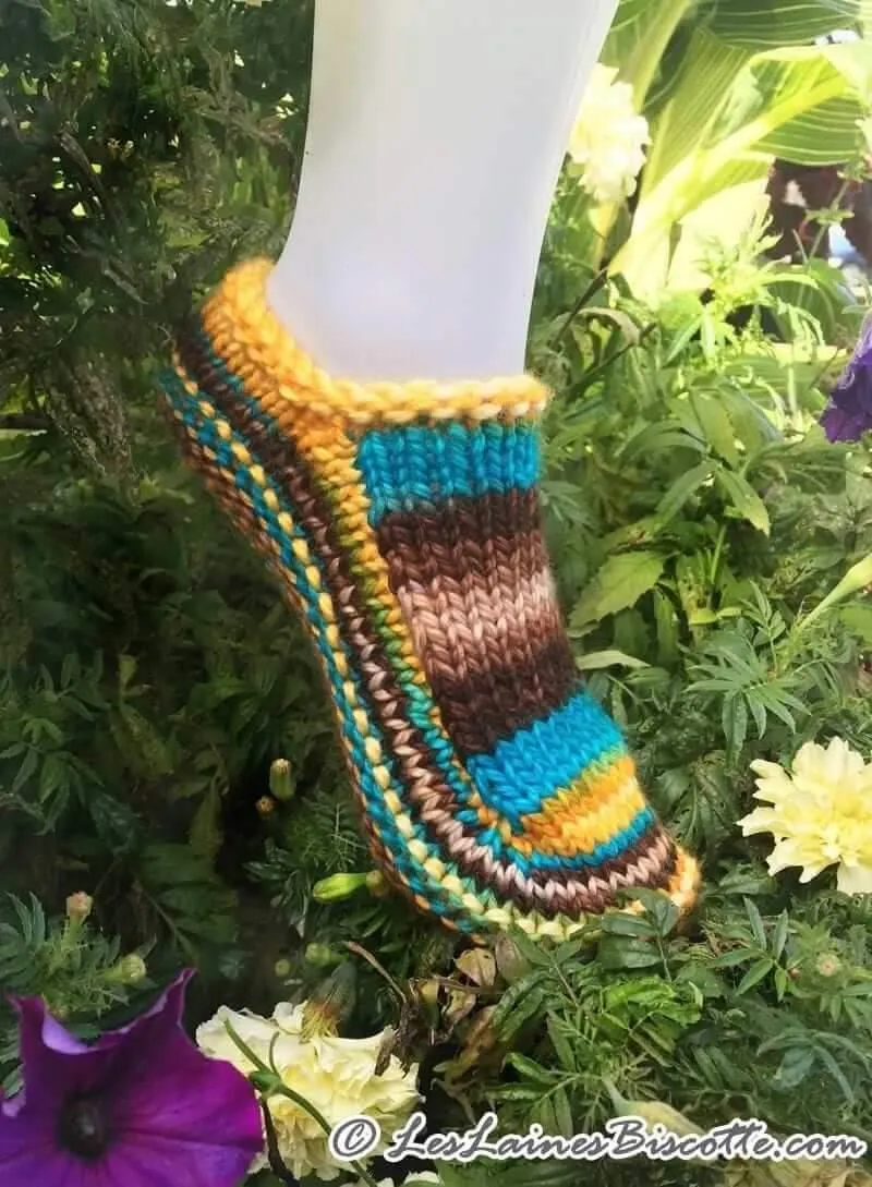 Knitting pattern - New Biscotte's Slippers