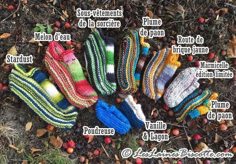 Knitting pattern - New Biscotte's Slippers
