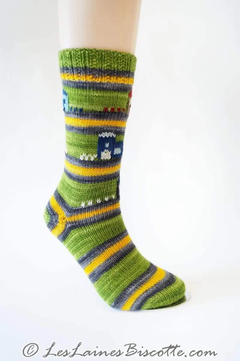 Free sock pattern - Saint-Élie-de-Caxton