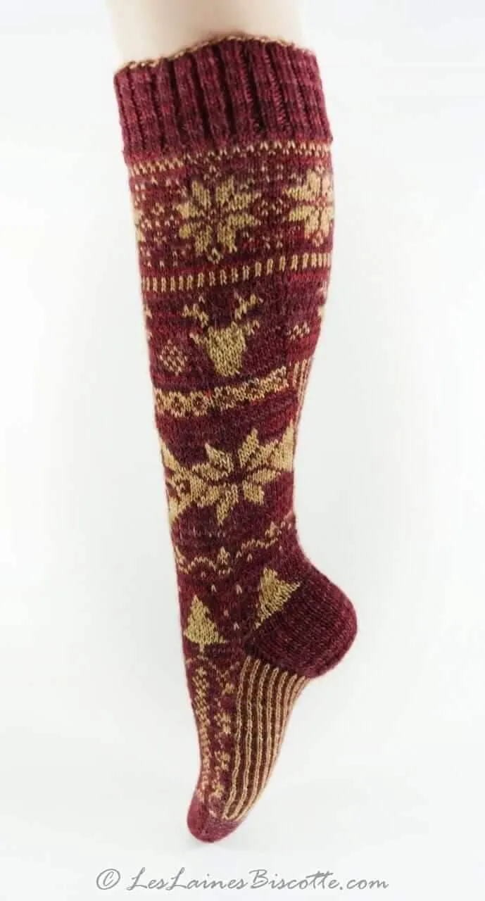Christmas Socks Free Fairisle Pattern