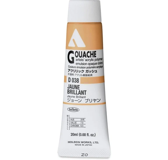 Acryla Gouache Jaune Brillant Series A - 20ml