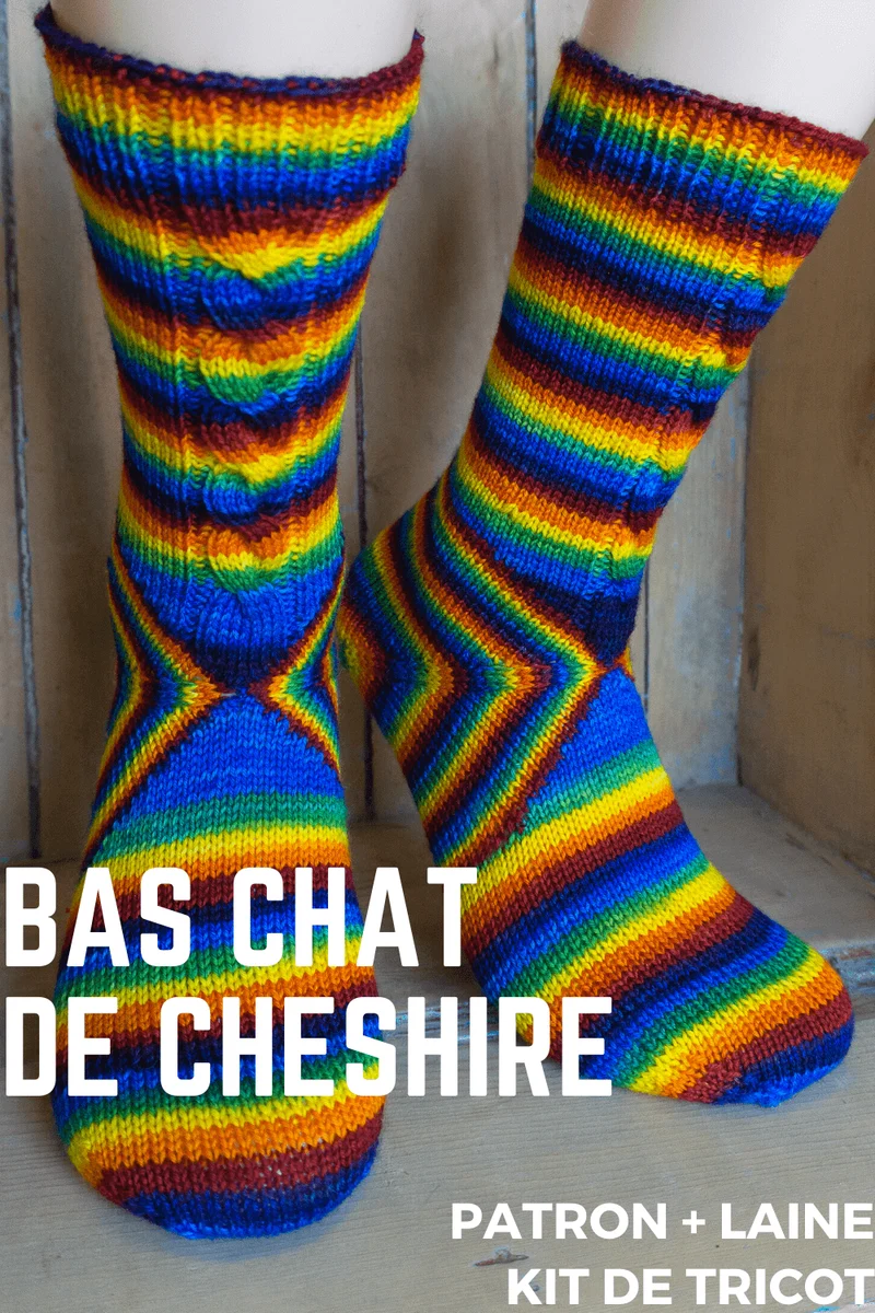 The Cheshire Cat Socks Knitting Kit