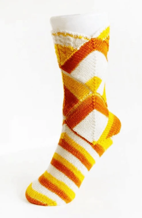 Candy Corn Sock Pattern