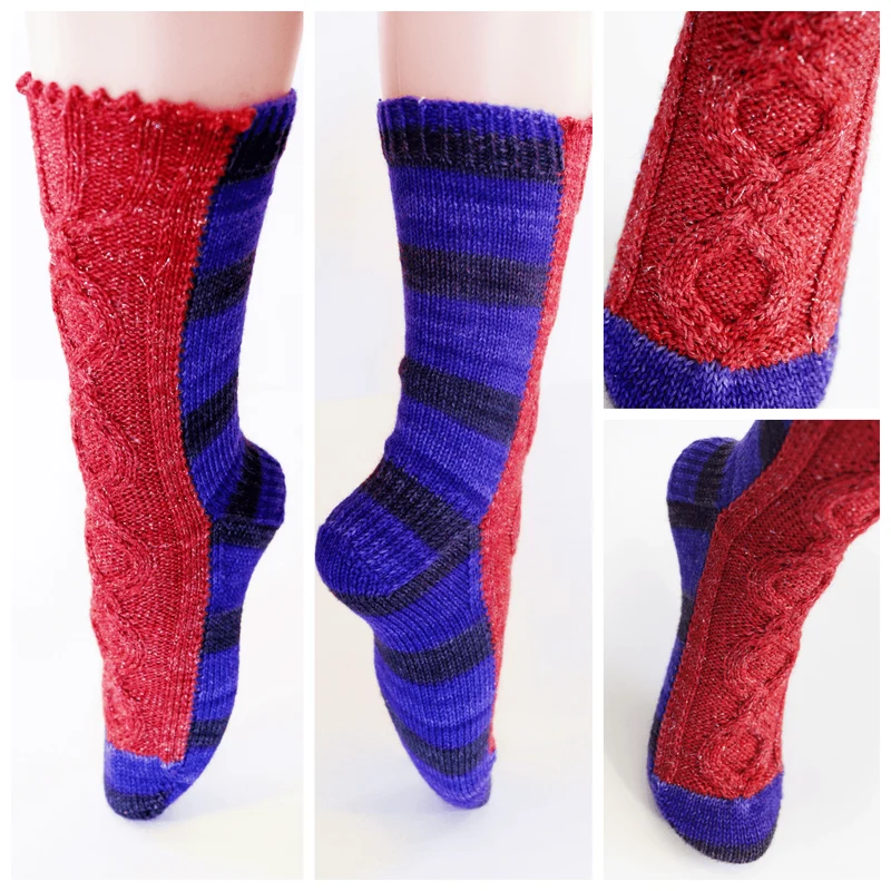 Knitting pattern Evil Queen socks