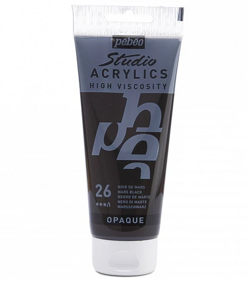 Acrylic hv - studio - 100ml - mars black