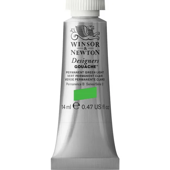 Designers gouache - 14ml - permanent green light - s2