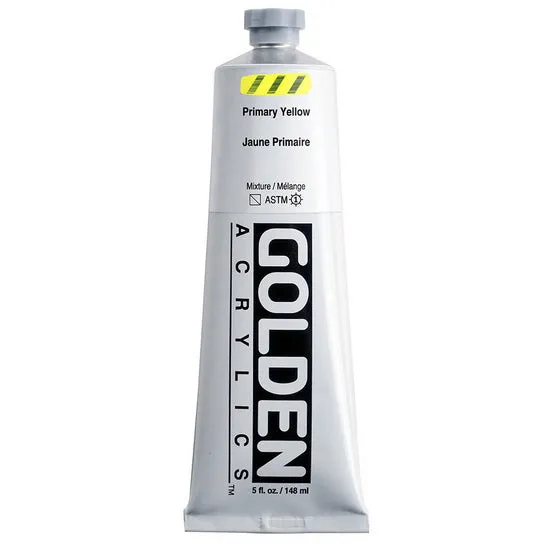 Acrylic heavy body - 5 oz primary yellow s2
