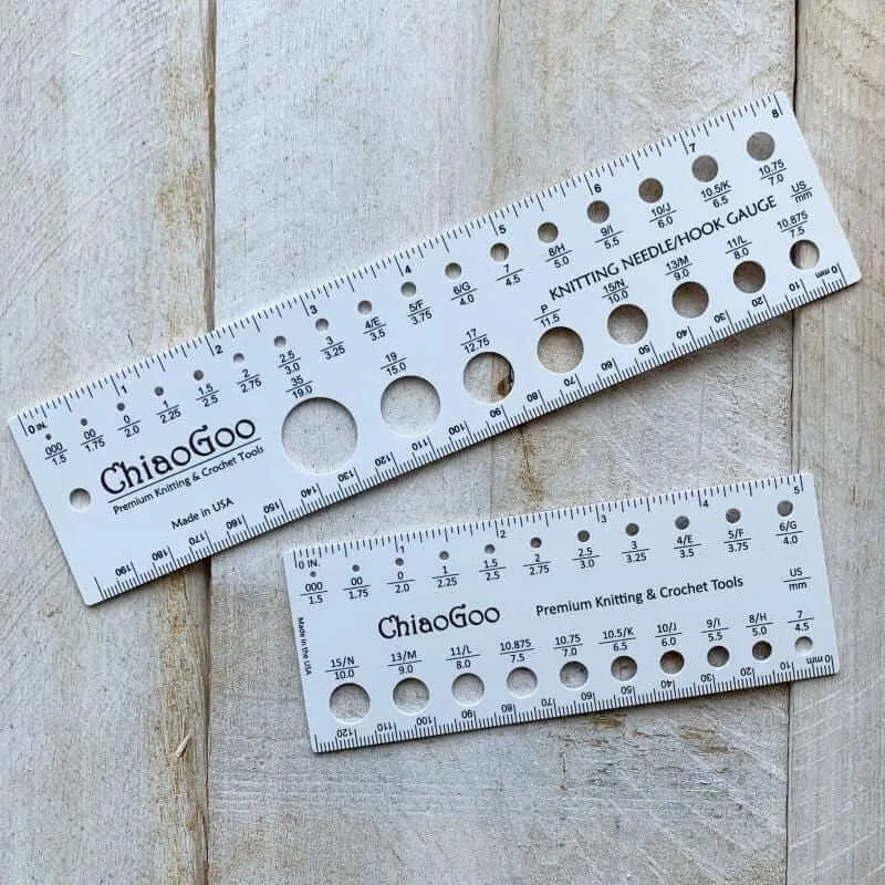ChiaoGoo Knitting Needles Gauge