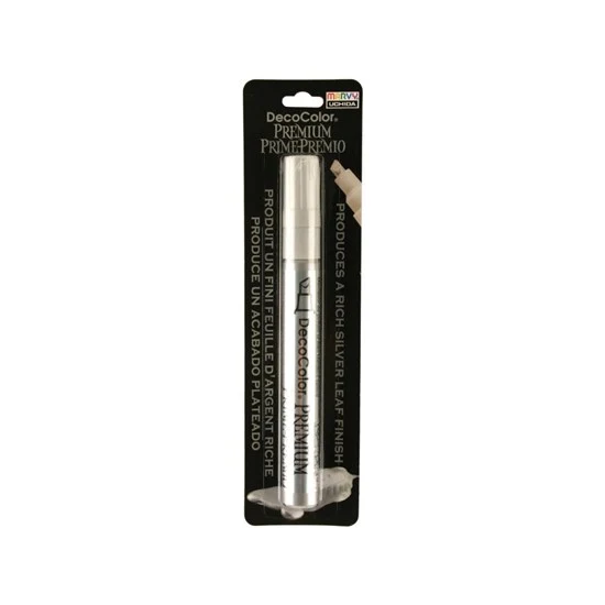 Paint marker - decolor - chisel - silver