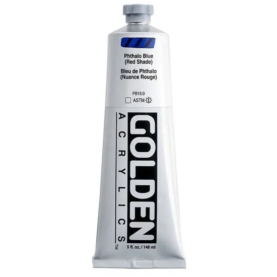 Acrylic heavy body - 5 oz phthalo blue red shade s4
