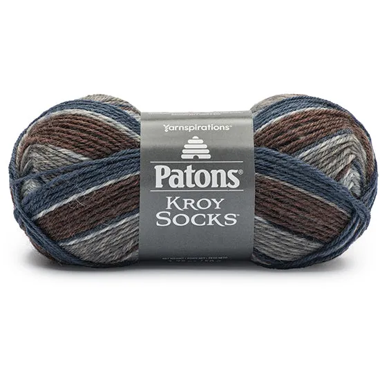 Kroy socks yarn #1 - 50g - blue-brown marne