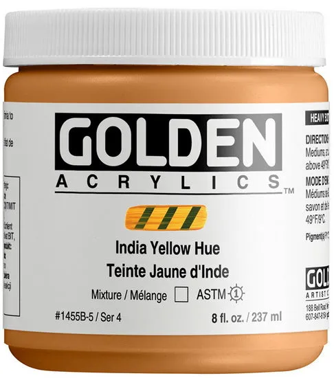 Acrylic high flow - 8 oz indian yellow hue s4