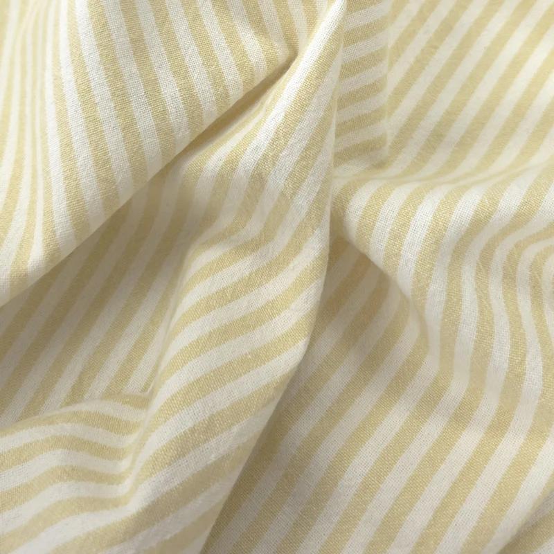 Coton Organique | Rayures | Tissé Teint | 5 mm
