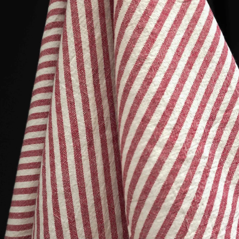 Coton Organique | Rayures | Tissé Teint | 5 mm