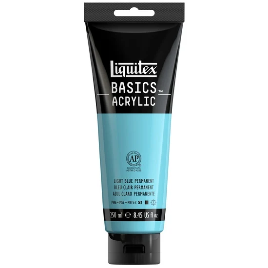 Basics acrylic - 8oz - light blue permanent