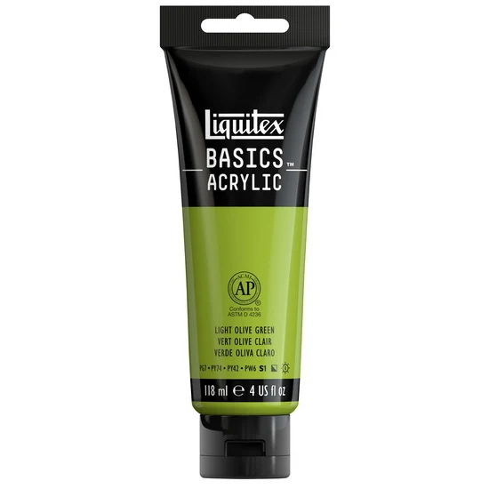 Basics acrylic - 4oz - light olive green