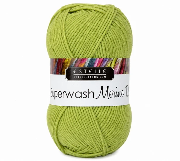 Yarn superwash merino #3 50g lime