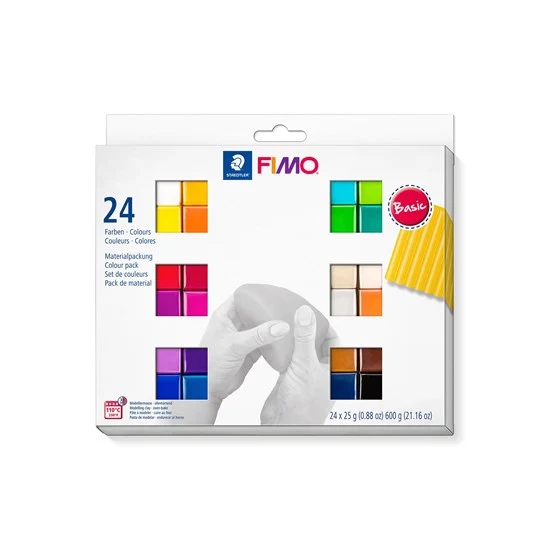 Set of 24 Polymer Clay Fimo Soft