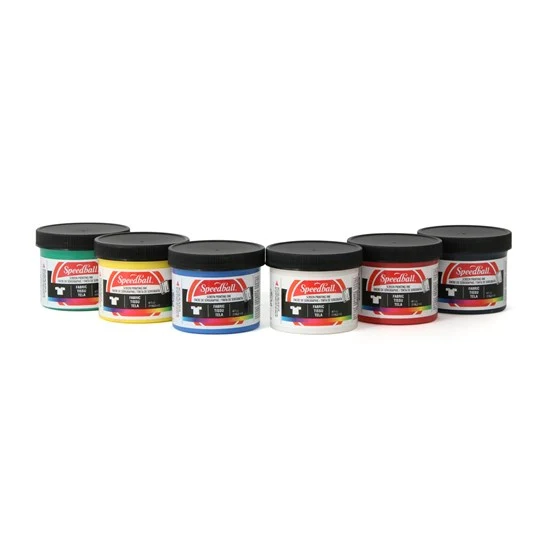 Screen printing inks set - basic - 4oz (6)
