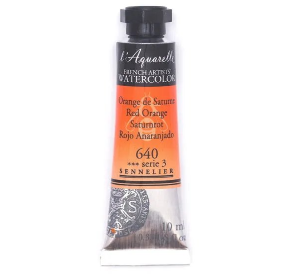 Watercolor tube - 10ml - saturn orange - s3