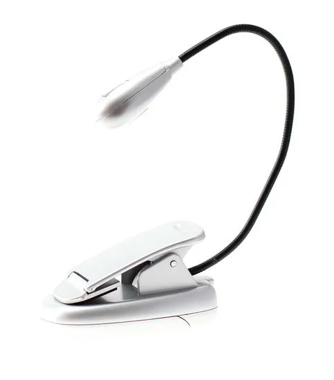 One head with 1 led bulb silver