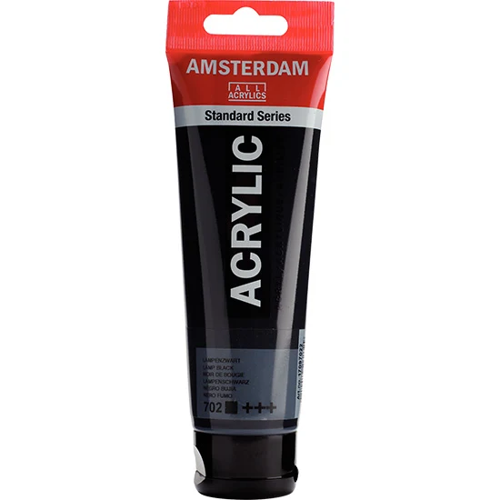 Amsterdam Acrylic Black Candle - 120ml