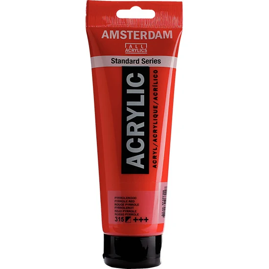Amsterdam Acrylic Pyrrole Red - 250ML