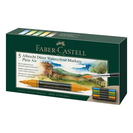Set of 5 albrecht dürer plein air watercolor markers