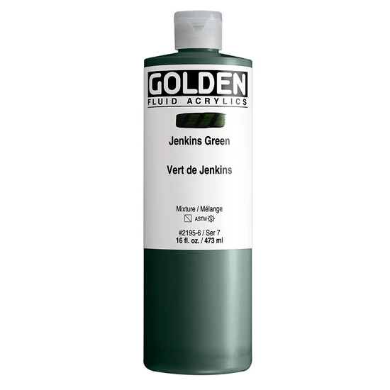 Acrylic fluid - 16 oz jenkins green s7