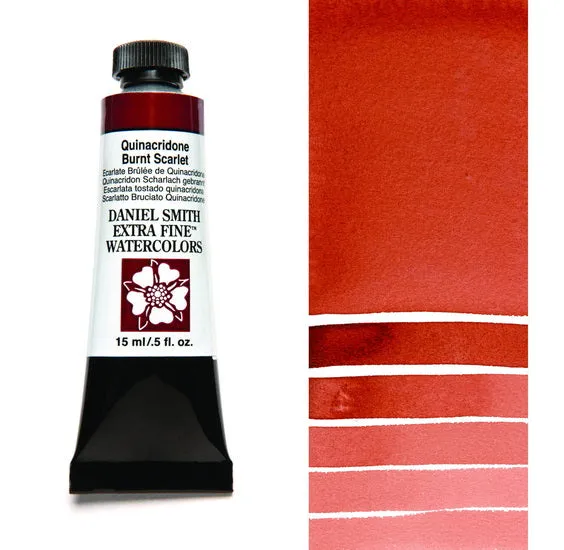 Watercolor Tube Burnt Quinacridone Scarlet S2 - 15ml