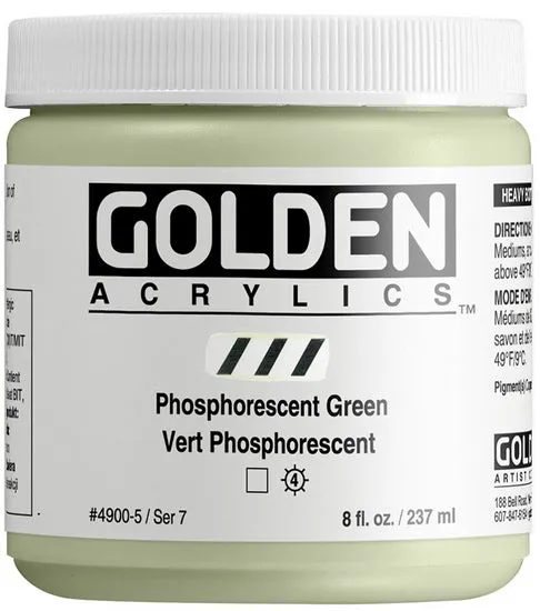 Acrylic high flow - 8 oz phosphorescent green s7