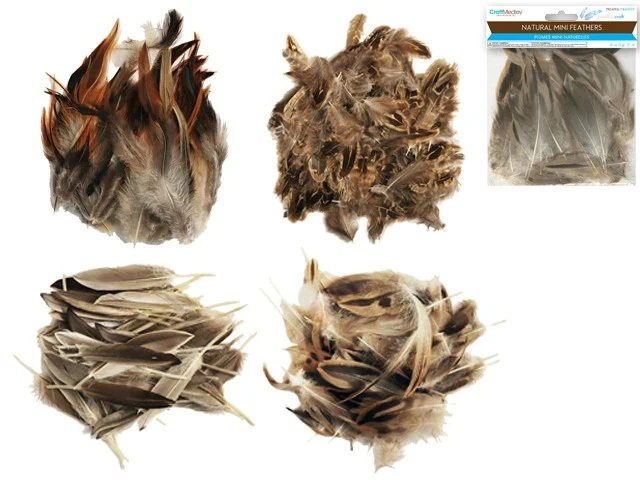 Mini feathers - natural - 3gr