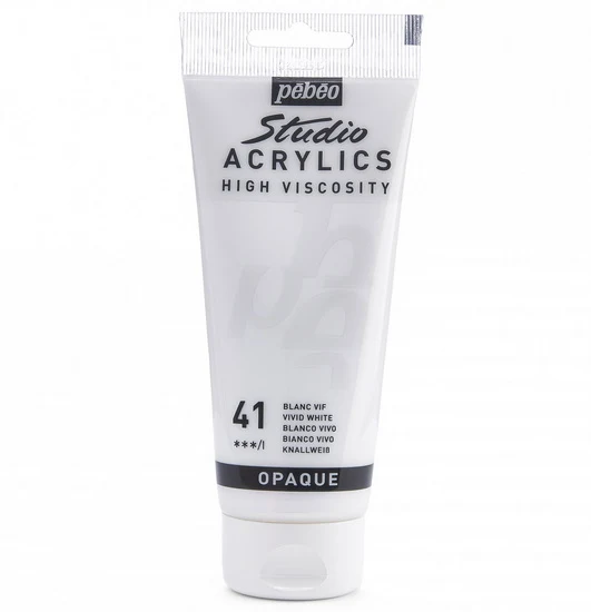 Acrylic hv - studio - 100ml - bright white