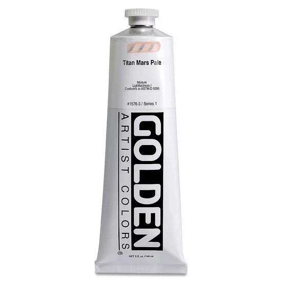 Acrylic heavy body - 5 oz titan mars pale s1