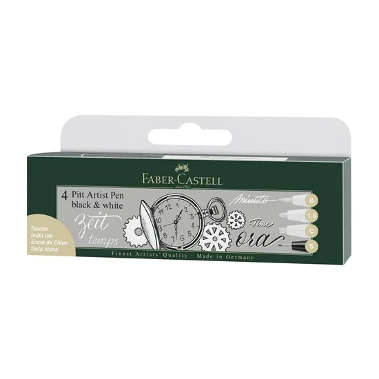 Set of 4 pitt markers tips 1.5, c, b, s