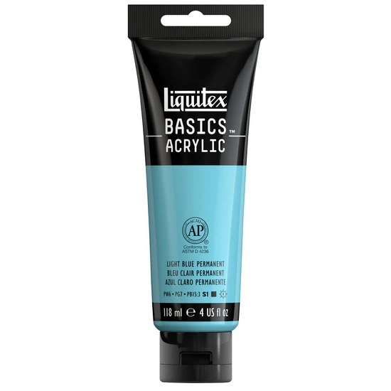 Basics acrylic - 4oz - light blue permanent