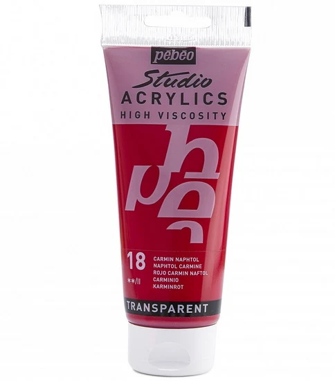 Acrylic hv - studio - 100ml - naphthol carmine