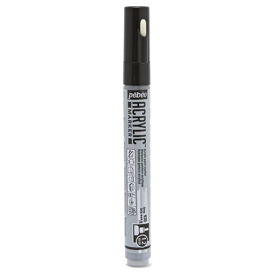 Paint marker - decomarker - 1.2mm - grey