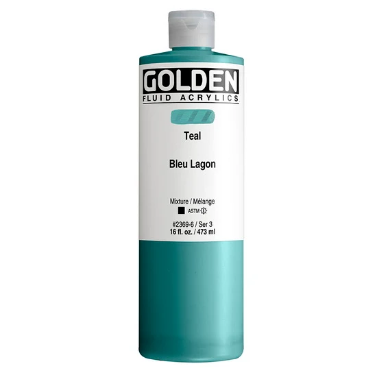Acrylic fluid - 16 oz teal s3